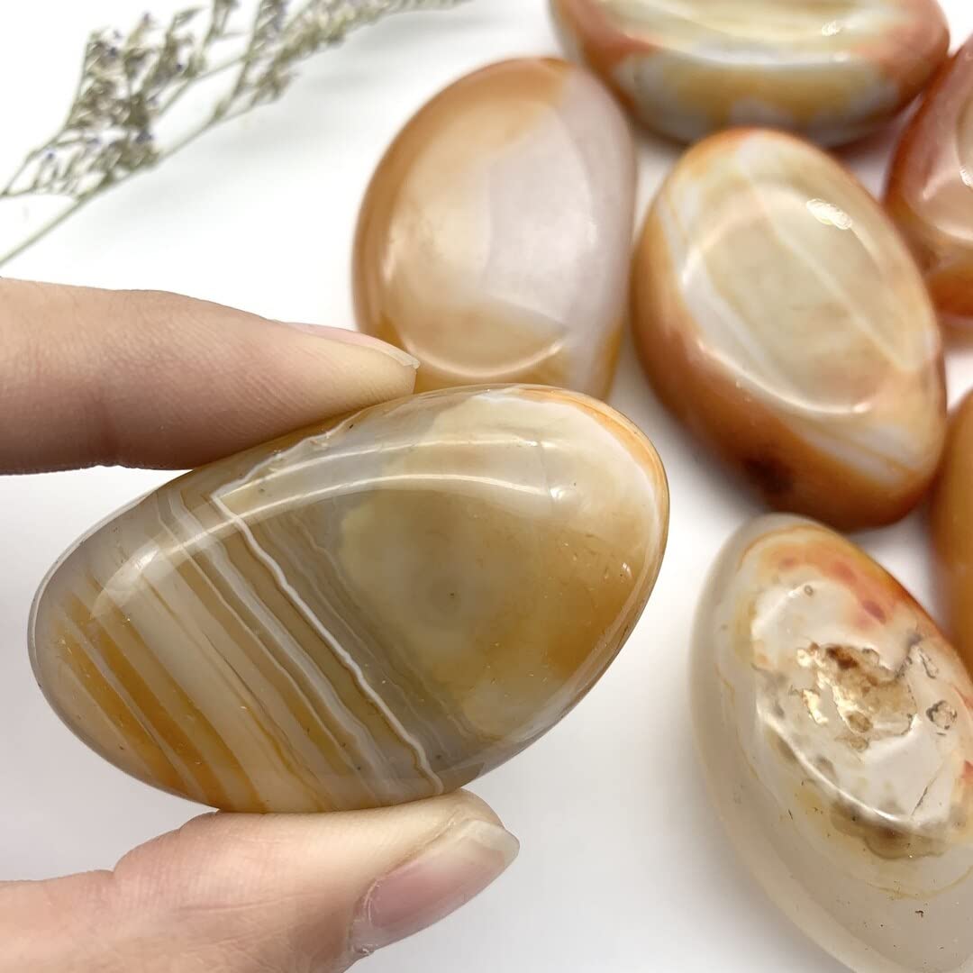 Amazon.co.jp: 装飾用の宝石 天然絹瑪瑙瑪瑙パームクォーツ宝石
