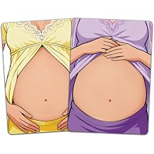 DELORIGIN 2PCS Face Painting Practice Boards, Reusable Makeup Practice Board A4 Facial Painting Template Stage Carnival Makeup Tool for Painter Beginner Pregnant Womans Belly