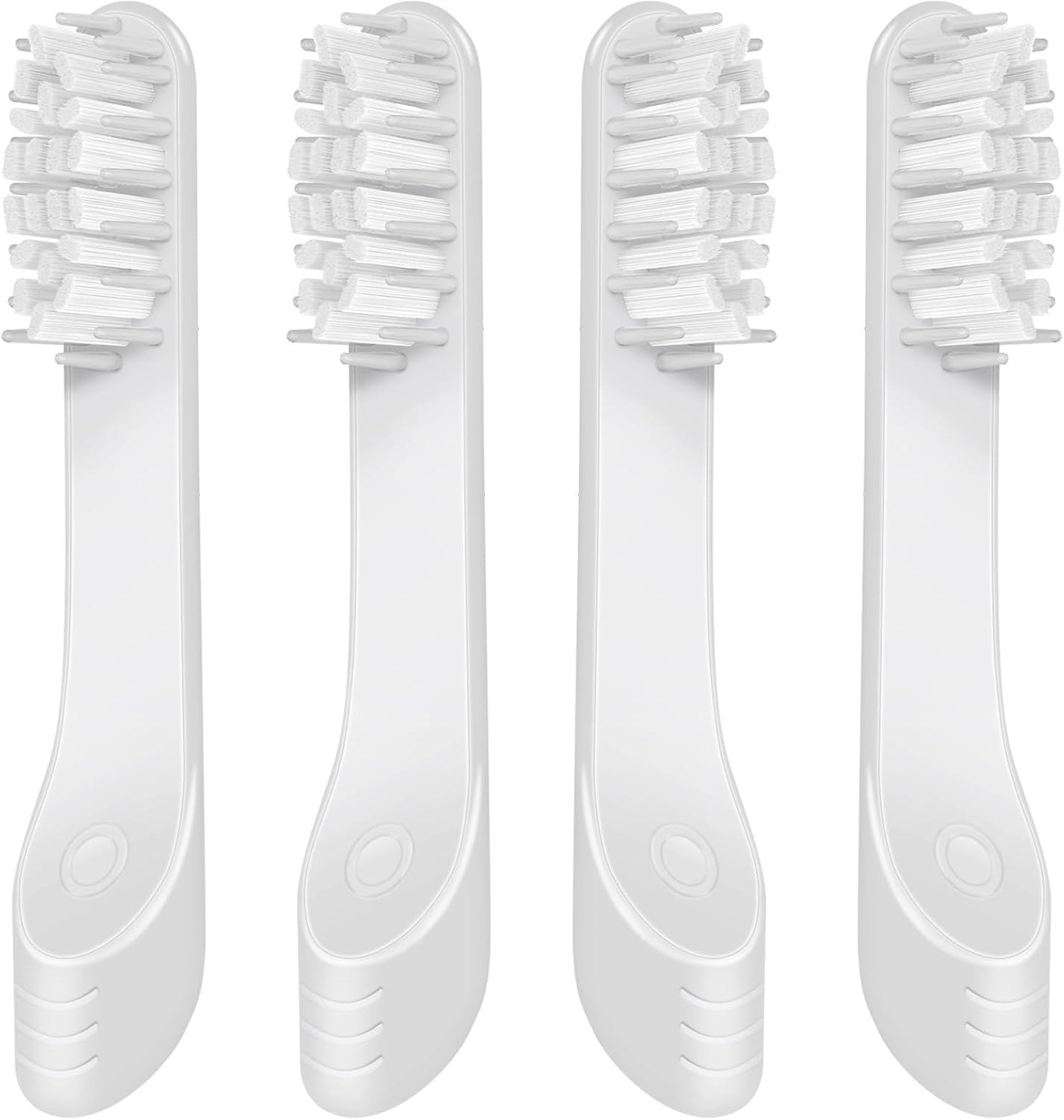 Toothbrush Replacement Heads Compatible with Quip Sonic Toothbrush-Soft Bristle Adult Refill Toothbrush Heads, Light Gray, 4-Pack Light Grey 1 Count (Pack of 4) - Image 1 of 7