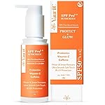 Sunscreen Lotion SPF-50 PA+++ 100 ml | For Broad Spectrum | UVA & UVB Protection | No White Cast | Blue Light Protection | Brightens & Hydrates Skin | Skin Sun Protection cream | with Probiotics | Vitamin C & Caffeine | Water & Sweat Resistant | Non-sticky | Oil Free | Transparent & Lightweight | No Parabens | No Sulphates | Women & Men | All Skin Types | 100ml