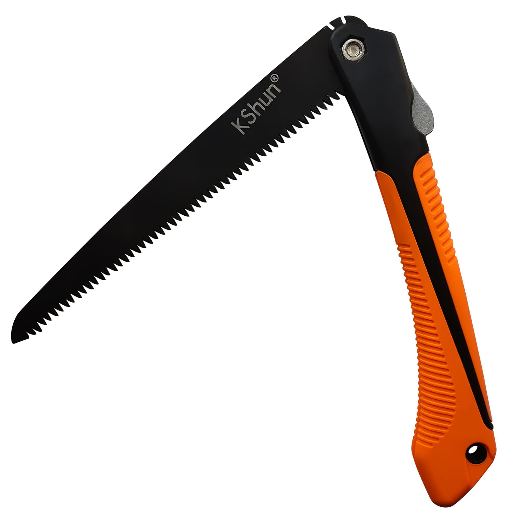 Garden Hand Saw Folding 25cm Blade 1.1mm Thick SK85 Steel 3-Side Sharpened Teeth Branch Saw 6 TPI Hiking Camping Outdoor Survival Cutting Wood Trimming Trees Clearing the Path