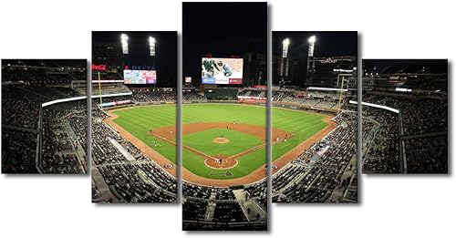 Miniatura 276 de Decoración de pared, lienzo para estadio deportivo de Estados Unidos, arte de pared moderno Fenway Park en Boston, arte de pared para oficina, sala