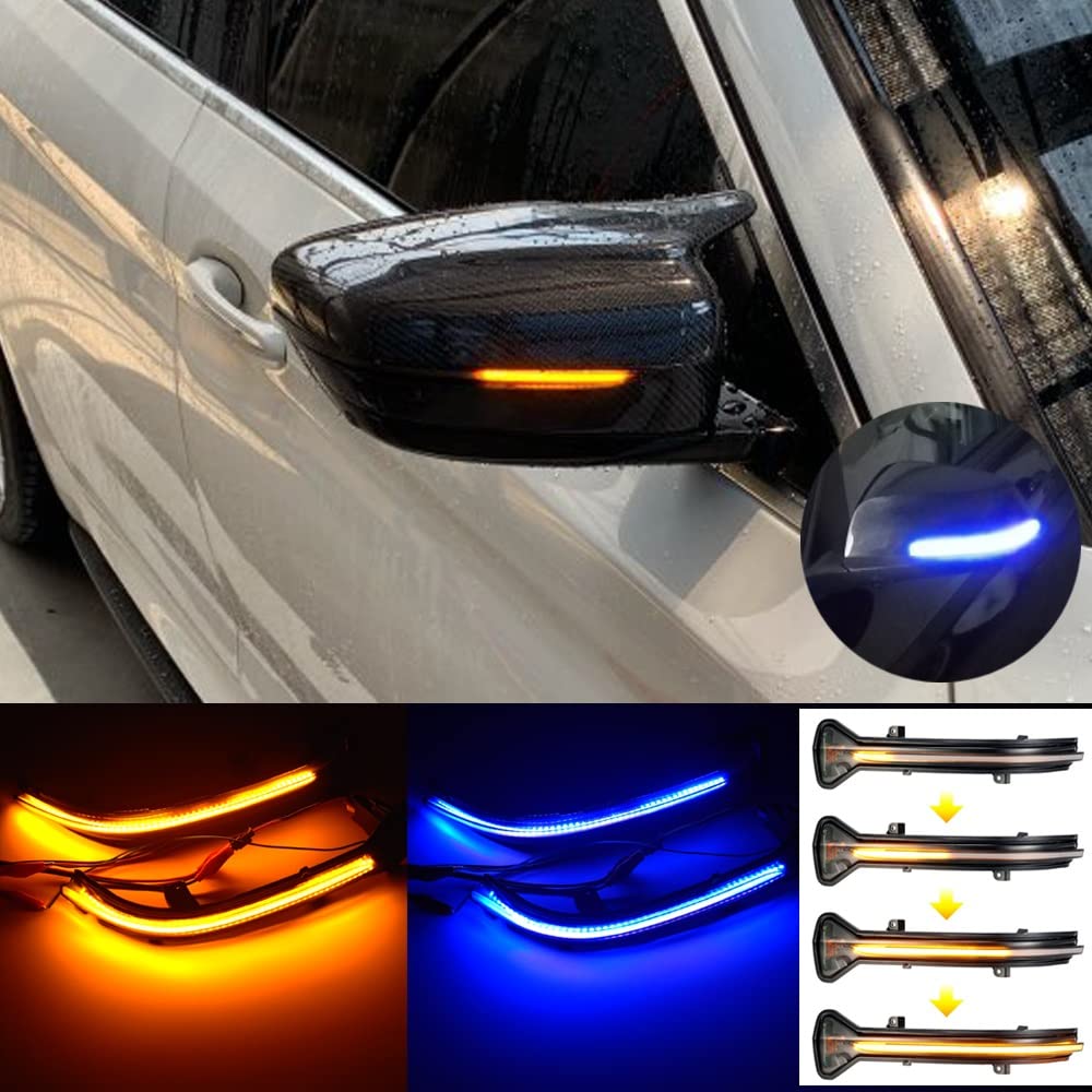 Generico Specchio Luci Per 5 Serie G30 G31 6 7 G32 G11 G12 M5 F90 Dinamico Indicatore Di Direzione Lampeggiante Sequenziale Specchio Laterale Della Lampada Trim