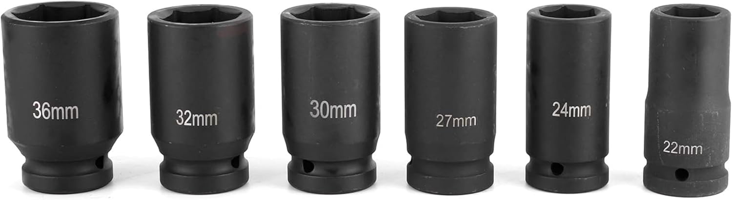 10個 3/4インチ ラチェット 六角インパクト サムインパクト 6ポイントインパクト 六角ソケットセット