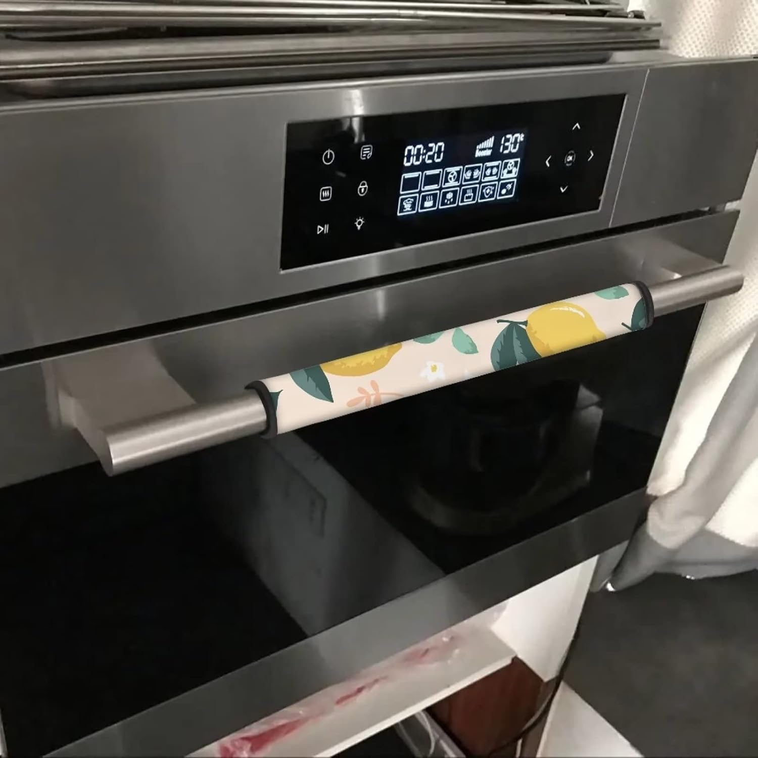DISNIMO Sunflower Rooster Refrigerator Handle Covers Set of 6, Adorable Kitchen Appliance Handle Covers Microwave Oven Dishwasher Fridge Door Handle Covers Protector