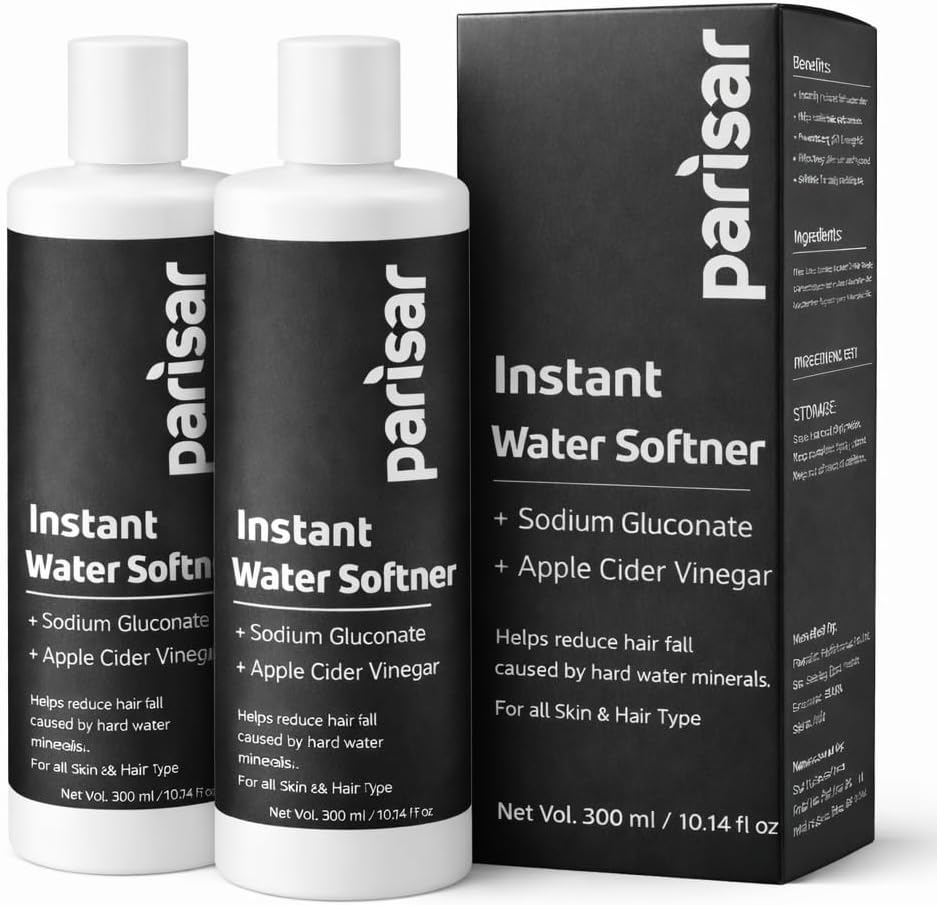 Parisar Instant Water Softener for Home & Bath | Hard Water Softener Liquid for Skin & Hair | Reduces Hair Fall & Skin Itching | No Harsh Chemicals, pH Balanced (2)