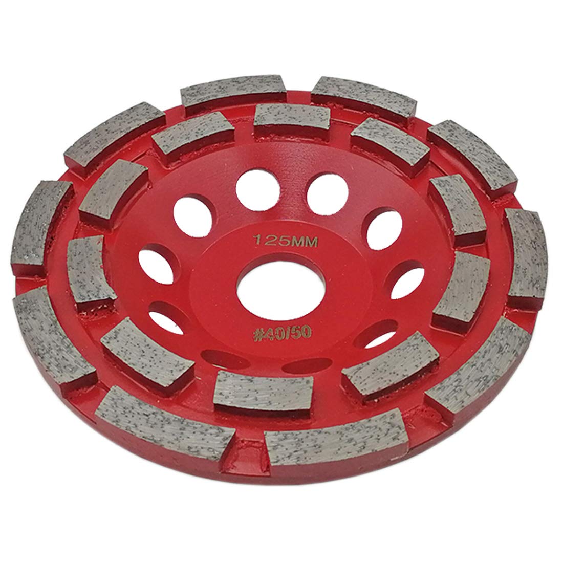 SHDIATOOL Mola a Tazza Diamantata 125mm Doppia Fila per Calcestruzzo Piastrella Pietra Muratura