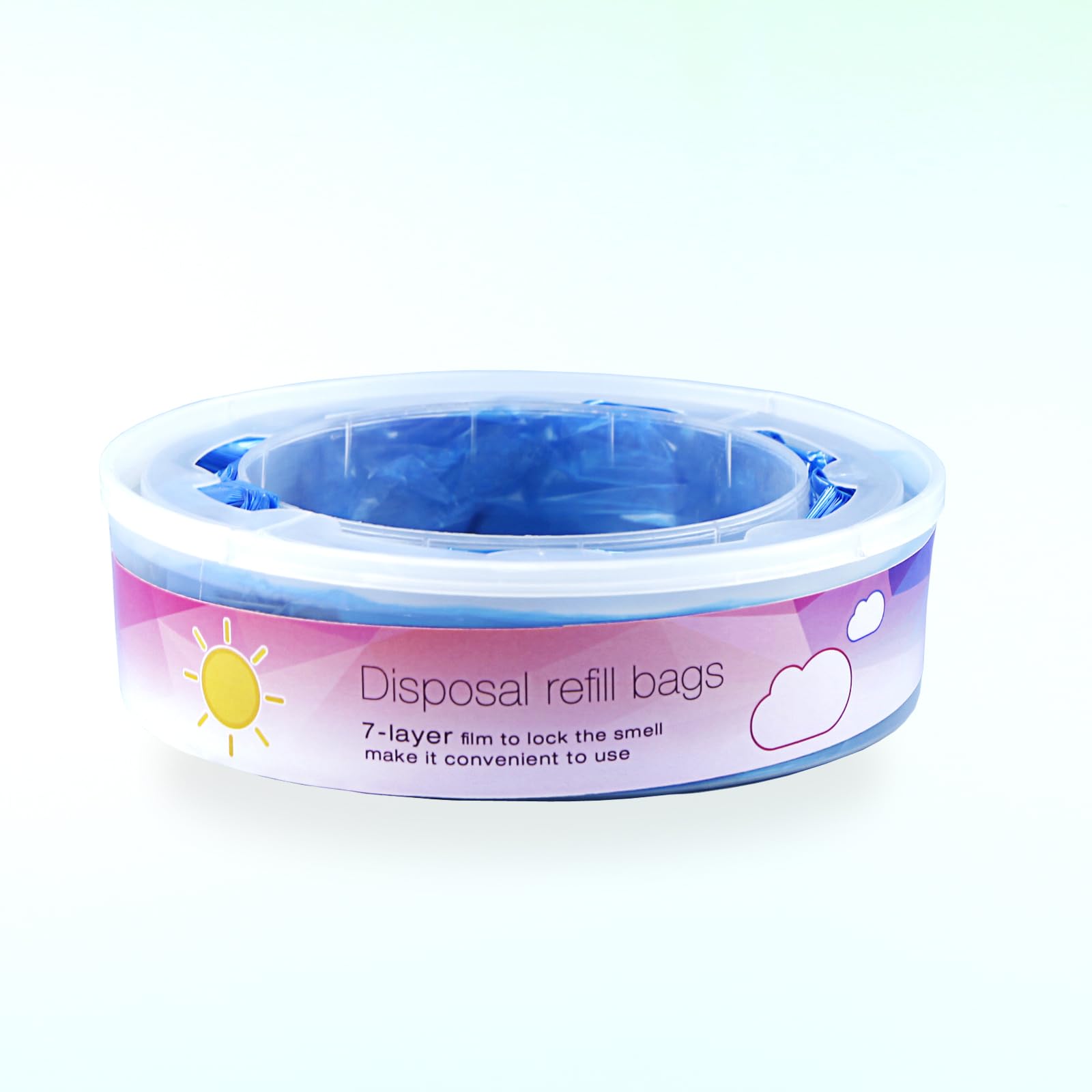 9 ricarica & 1 Cestello Compatibile con Foppapedretti Angelcare Litter Locker smaltimento per pannolini pellicole di ricarica Mangiapannolini