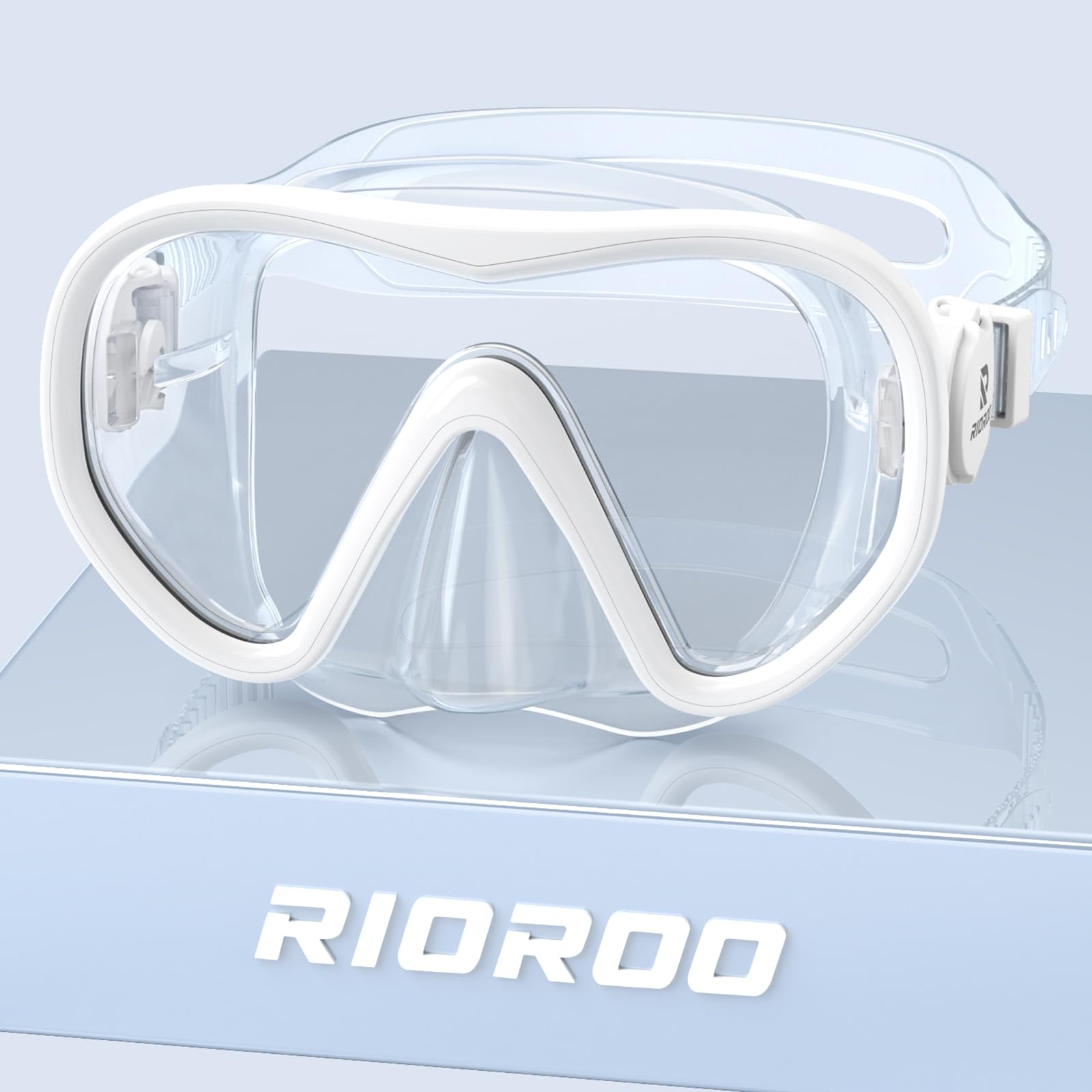 RIOROO Kids Snorkel Mask, 180° HD Panorama, Anti-Fog & Leak-Proof Floating Goggles, Suitable for Children Ages 4-16