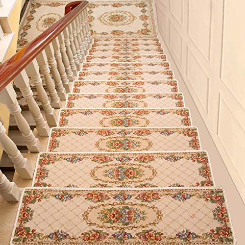 Alfombra para escaleras autoadhesiva 26x75cm rectangular gris 3