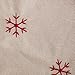 iPEGTOP 42 inches Burlap Rustic Christmas Tree Skirt - Classic Holiday Decorations Woodland Santa Snawflake Embroidery - Begie Brown Rim