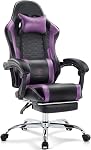 Gaming Chair Breathable Fabric,Computer Office Chair with Footrest,Massage Lumbar Support and Gel Pad,Ergonomic Reclining Adjustable Gamer Chair with Headrest and Spring Cushion Grey Black | Breathable Fabric,Gel Pad,Ergonomic,Spring Cushion,High Bac