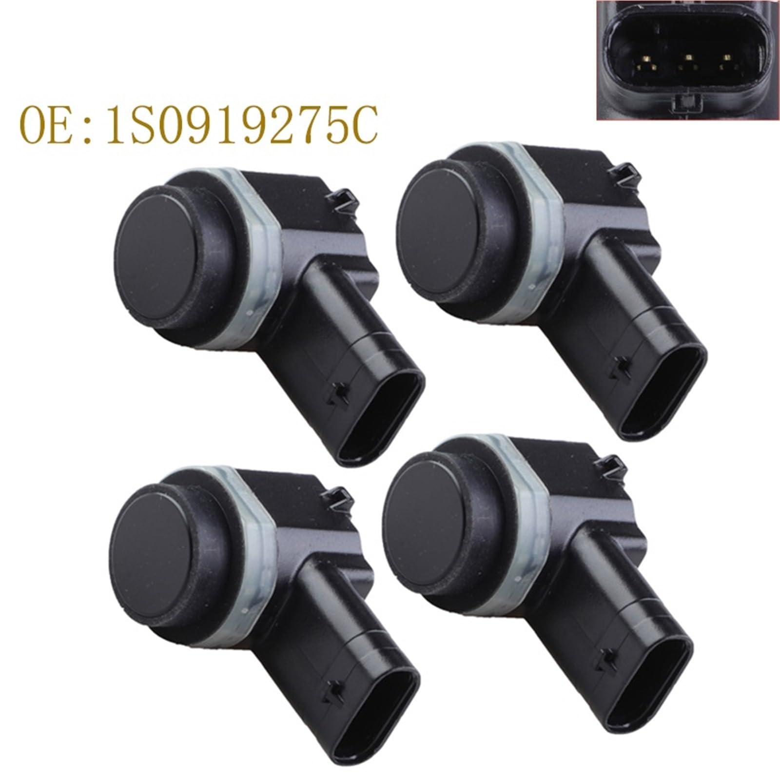 Parkowania czujnik Pasuje do Audi A3 A4 A5 A6 A8 Q3 Q5 Q7 R8 pasuje do VW 1S0919275C czujnik parkowania PDC cofania 4H0919275 Parkowania PDC(4 pcs)