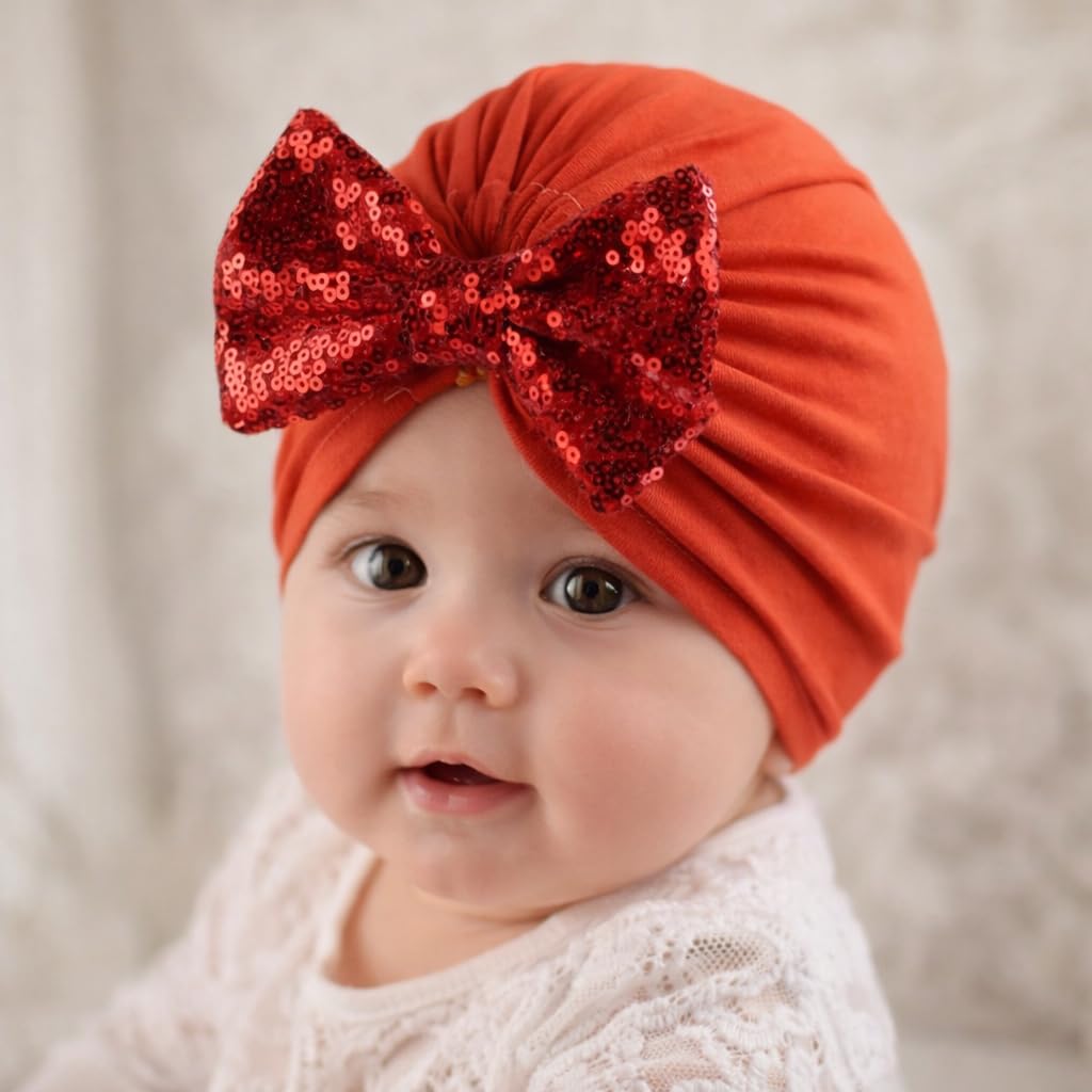 Trubliz Baby Girl Turban Hat Pack of1, Random design & color. Soft & Stylish Cotton Winter, Summer Cap | Adjustable, styli... - Review, Price and Buying Guide