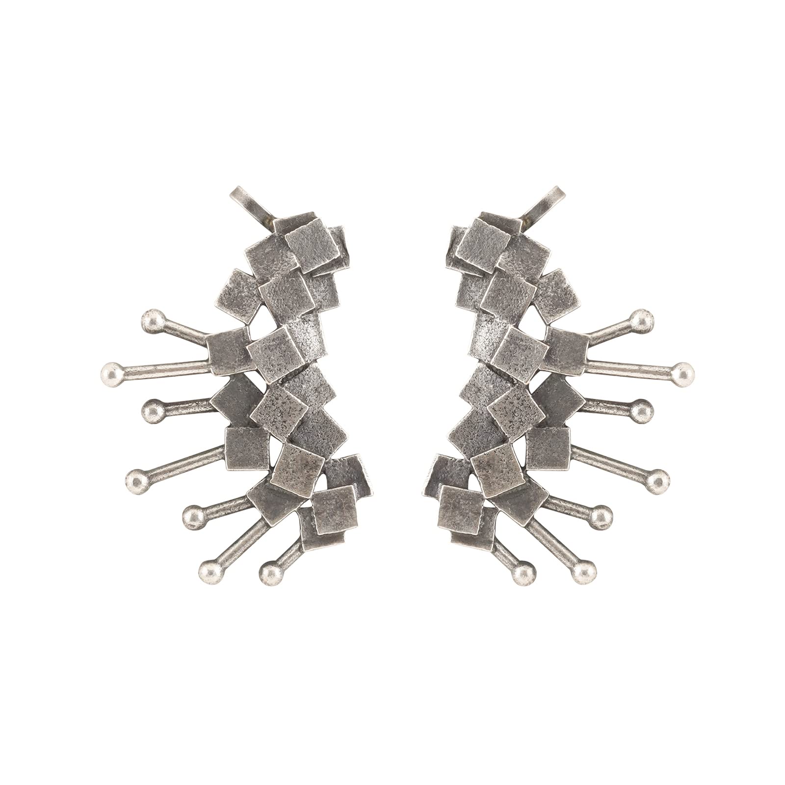 Teejh Aalaya Silver Oxidised Earcuff (B0BSGVBQX9) Amazon Price History, Amazon Price Tracker