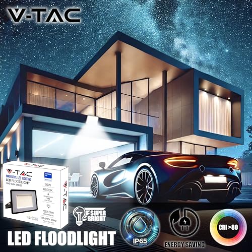 Projecteur LED extérieur 30W idéal pour maison jardin garage