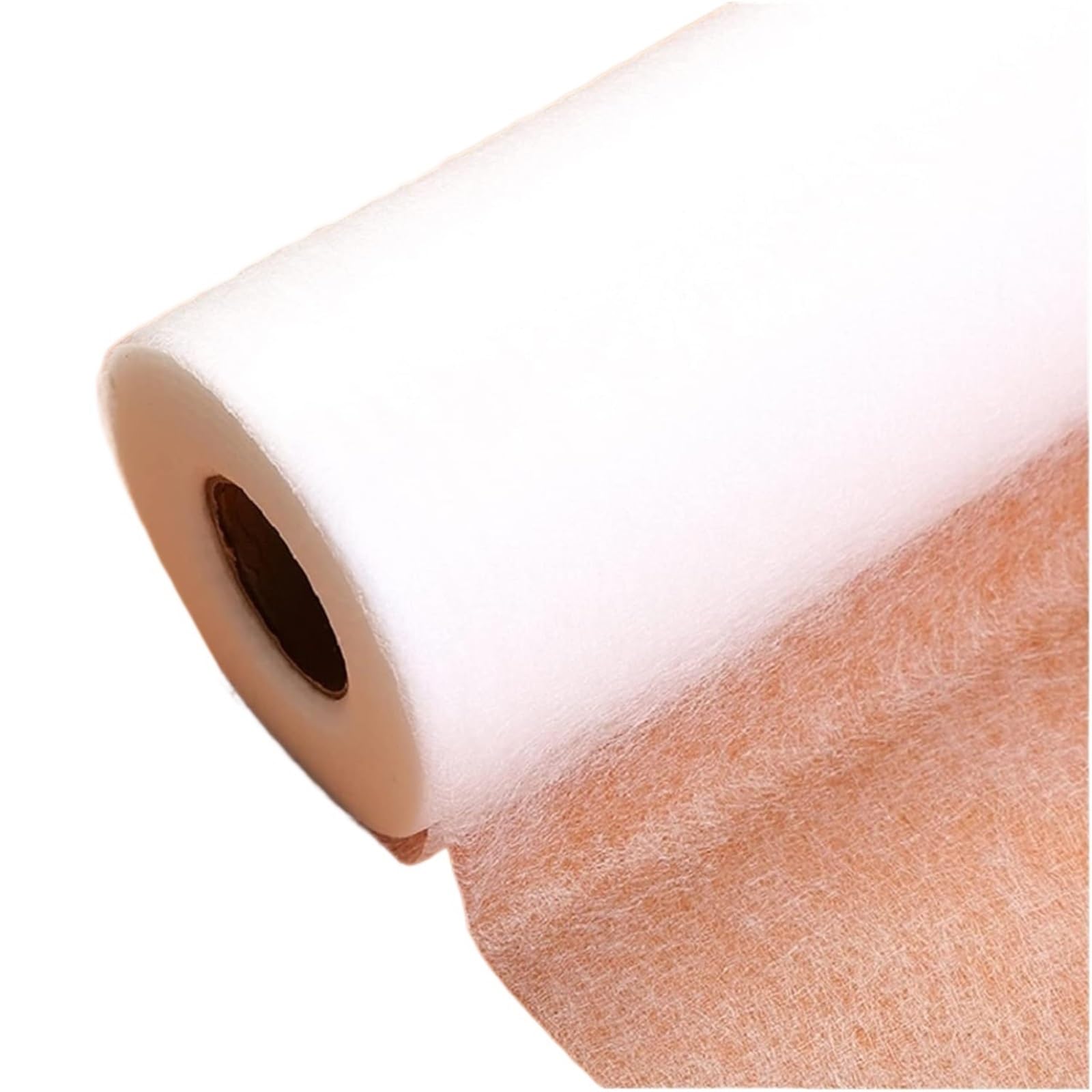 Entretela fusible Tela Riel Plancha Entretela for planchar, entretela Fusible no tejida de 8M, adhesivo de doble cara, tela de costura de fácil planchado, entretela de retazos(White)