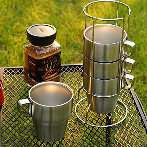 Set De 6 Tasses à Café En Verre Borosilicate Avec Poignée Colorée