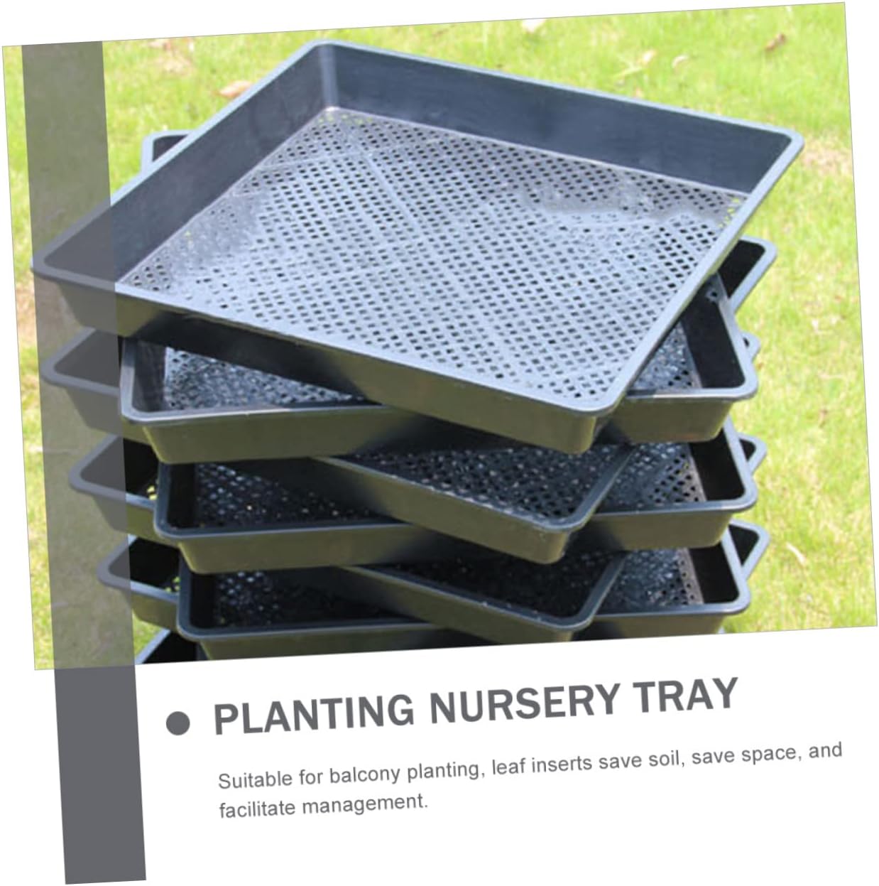 5Pcs Plant Growing Trays for Germination Breathable Nursery Sowing Containers Suitable for Seedlings Flowers Vegetables Microgreens Greenhouse Gardening
