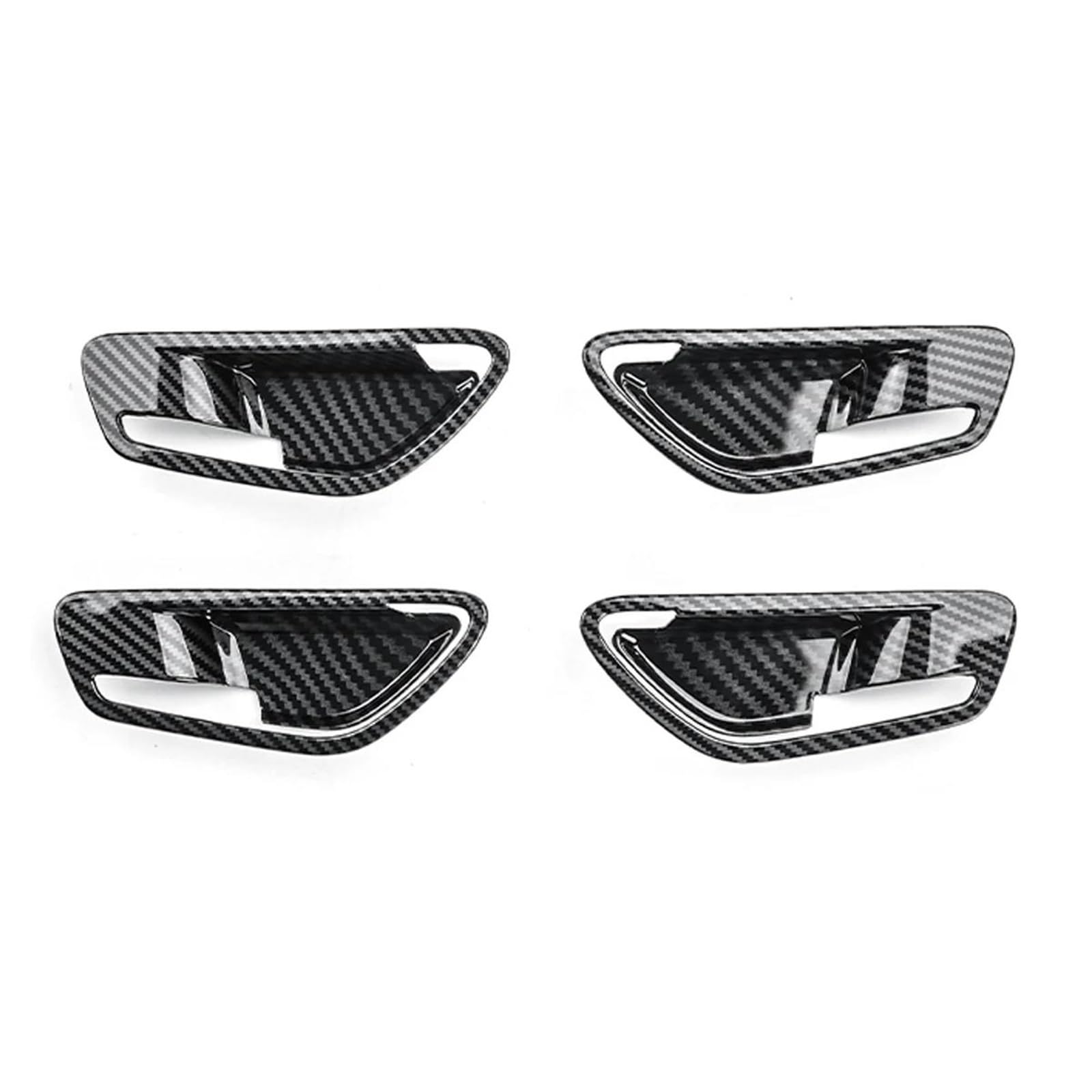 Oopuhksy Carbon Fiber Look For Hyundai For Tucson Nx4 2021 2022 2023 2024 2025 Car Inner Door Bowl Handle Frame Cover Interior Accessories (Carbon Fiber Look)