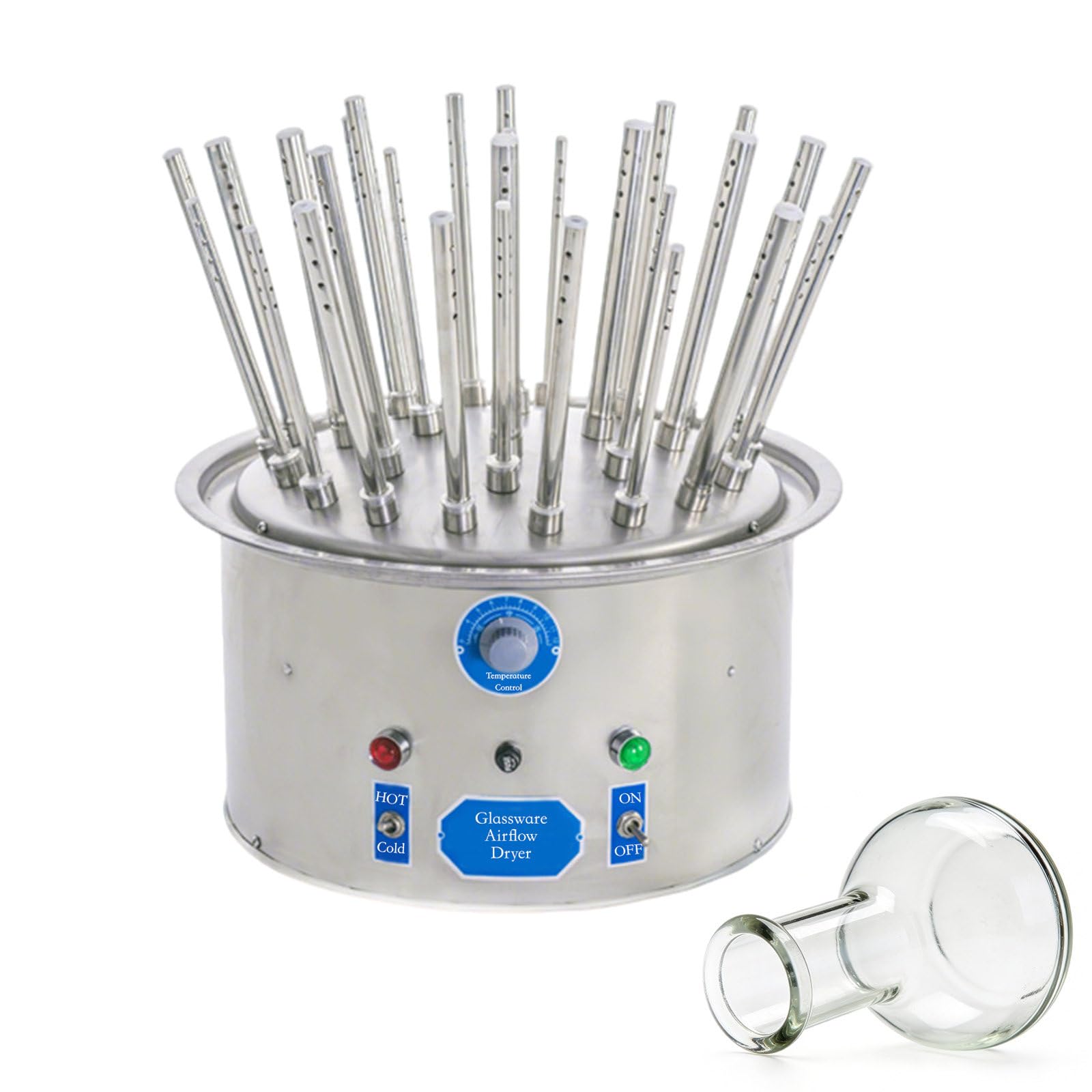 Suszarka do Szkła Laboratoryjnego, Porowata Suszarka Laboratoryjna, Elektryczna Suszarka Przepływowa, Ze Stali Nierdzewnej, Z 30 Rurkami Suszącymi, Odpowiednia do Szklanych Probówek i Zlewek 110V