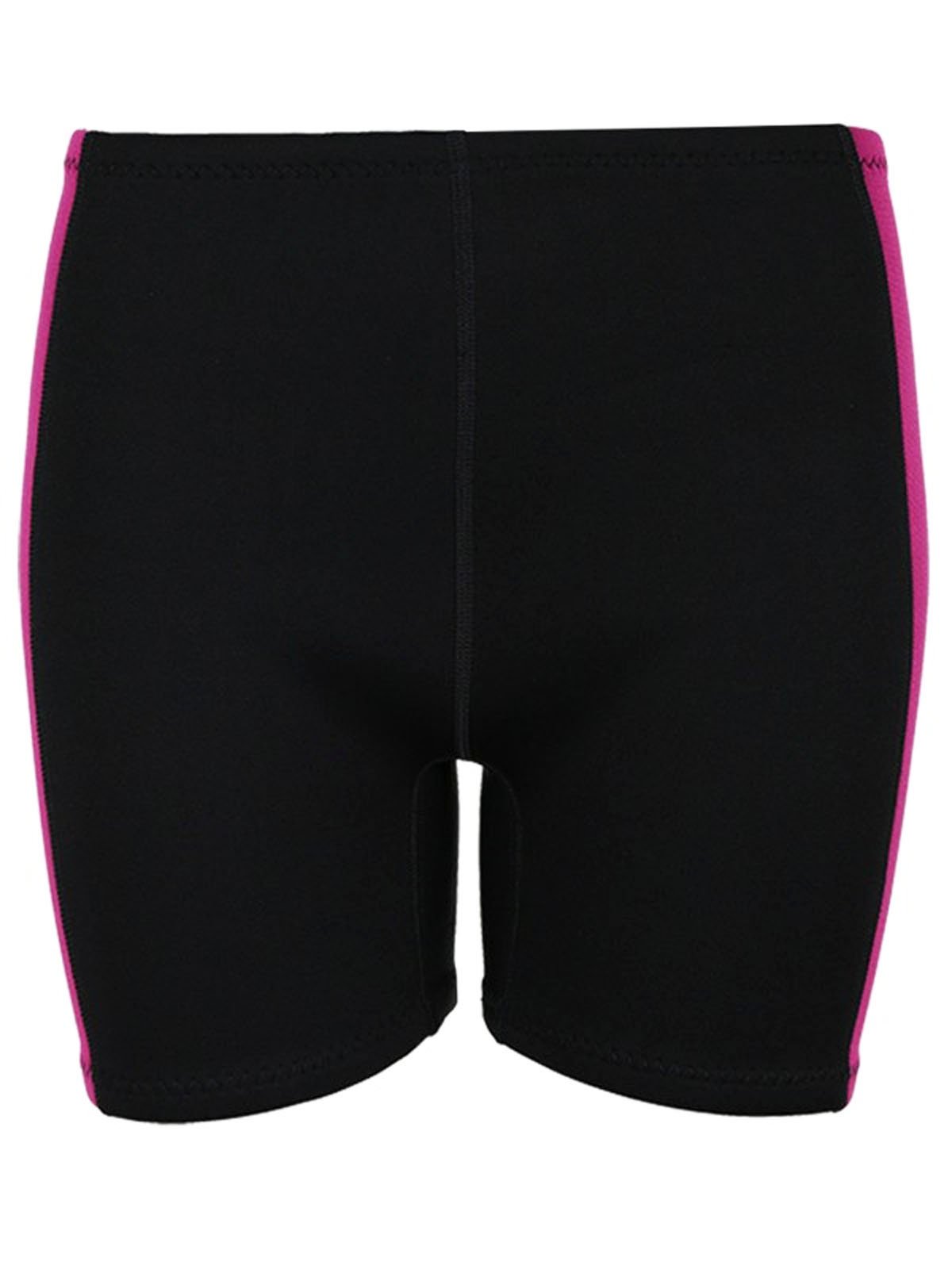 Two Bare Feet Women's 3mm Harmony Wetsuit Shorts - Neoprene Swim, Surf & Paddleboard Shorts for Diving & Watersports - Lightweight & Flexible Fit (Black/Raspberry, XXL) — image 1