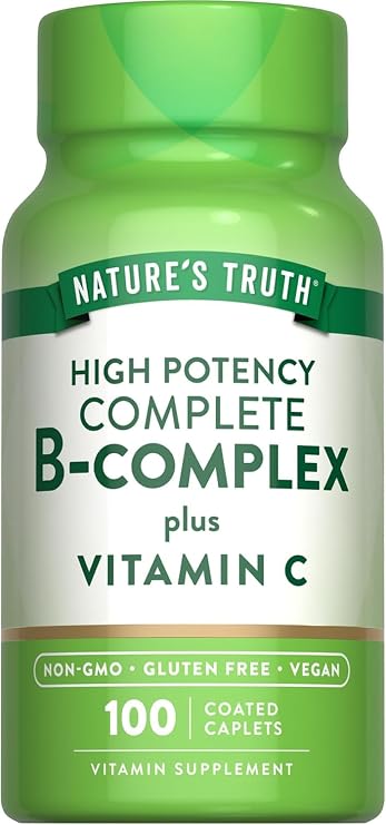 Nature's Truth B-Complex Plus Vitamin C Time Released, 100 Count (Pack of 3)