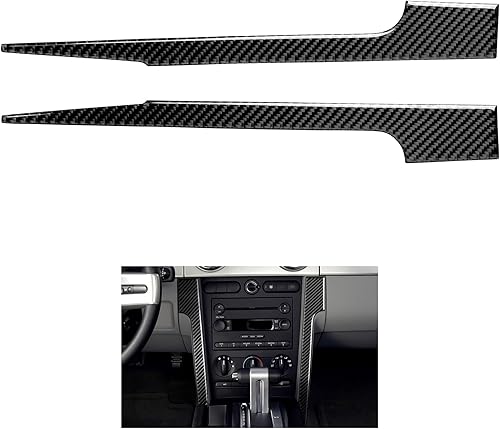 Miniatura 72 de Car Air Conditioning Control Panel Sticker Cover for Ford Mustang GT Shelby 2005 2006 2007 2008 2009 Accessories Carbon Fiber Decal Air Conditioning
