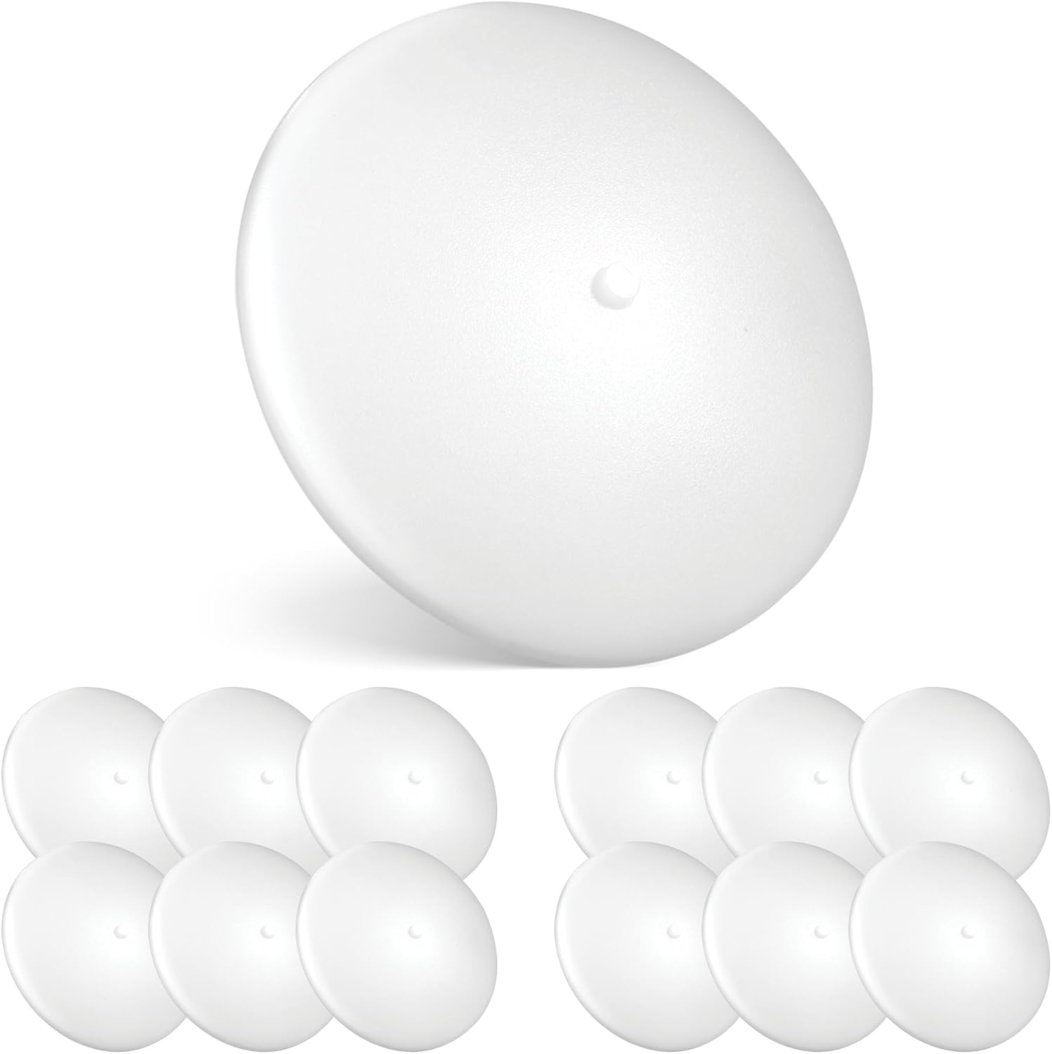 PARMIDA (12 Pack) LED RV Dome Ceiling Lights 5CCT, On/Off Switch, Dimmable, Surface Mount Interior Puck Light, Slim Motorhome, Trailer, Camper Lighting, 5W, 27/3/35/4/5/6K, Damp Location, 4.5 Inch
