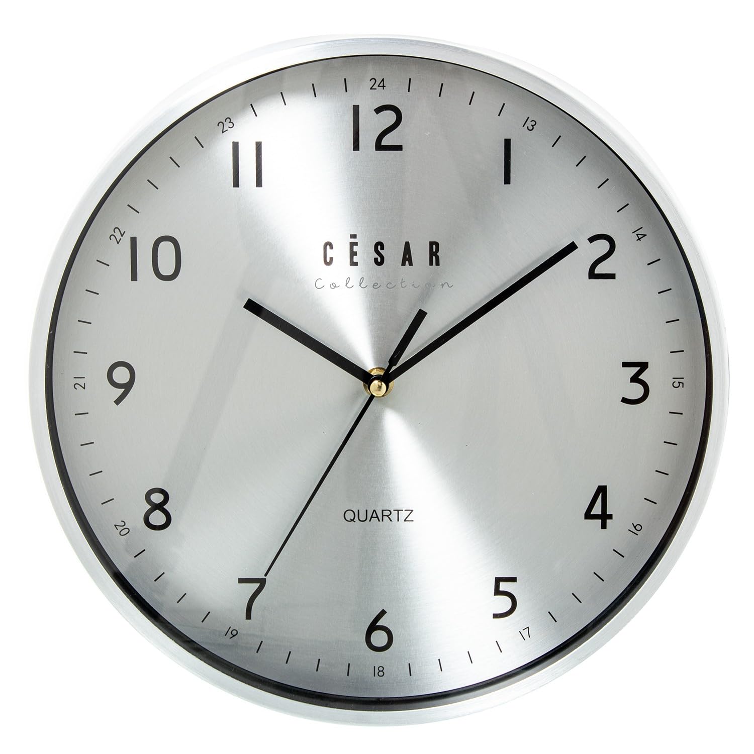 Horloge murale en aluminium DRW pour sublimer la décoration de votre bureau