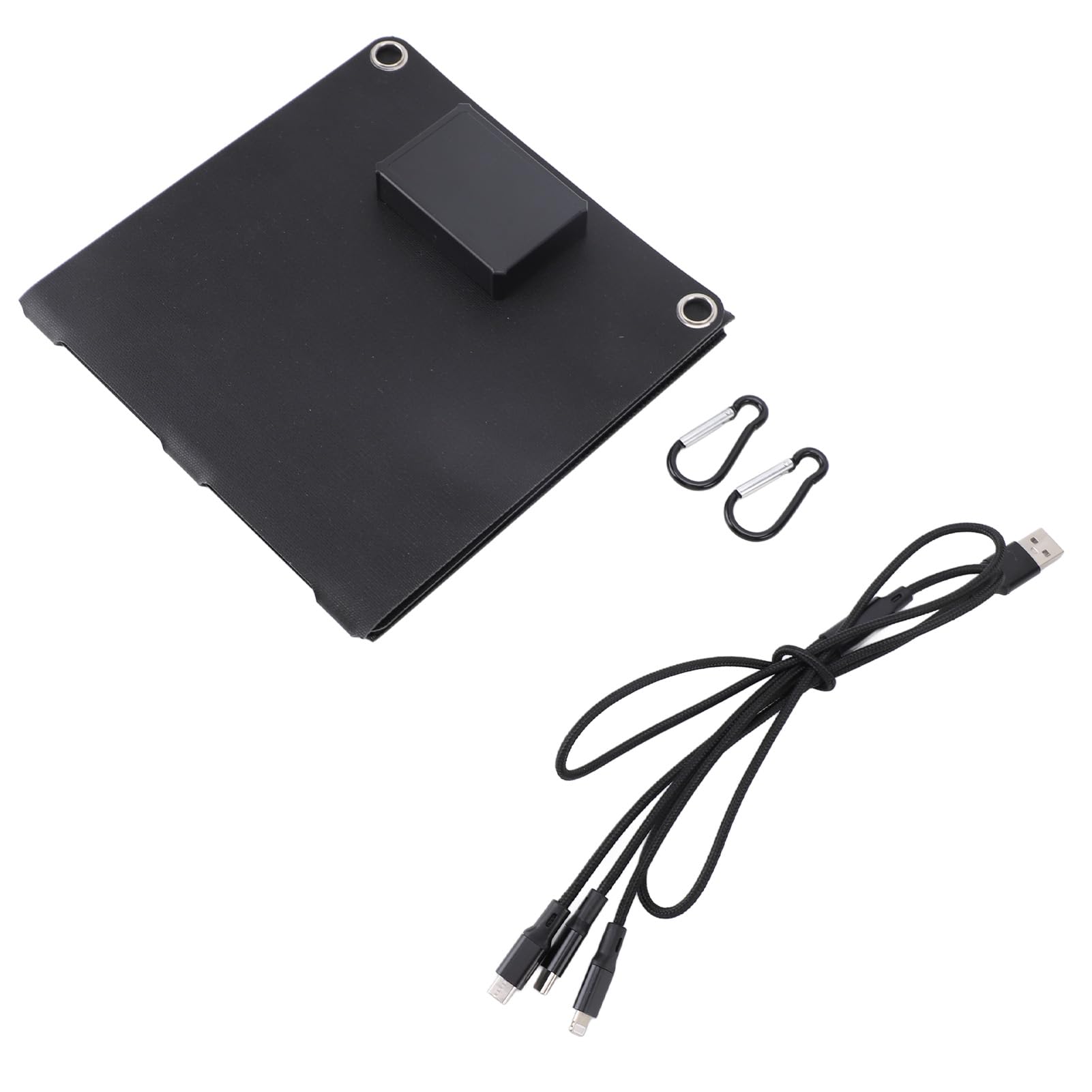 Panneau Solaire 30W, Chargeurs Solaires Portables Pliants IP68 à Haute efficacité avec Double Sortie USB pour Le Camping, la Randonnée, Les Voyages