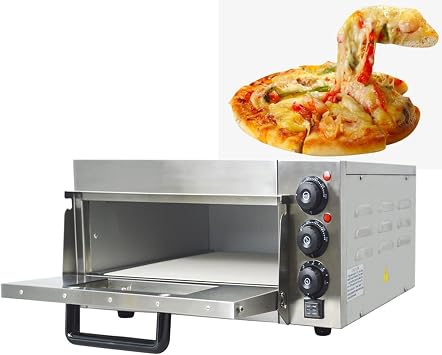 Commercial Pizza Oven Electric Single-Deck Pizza Oven Electric Pizzeria Baking Equippment Single-Deck Baking Machine, AC110V