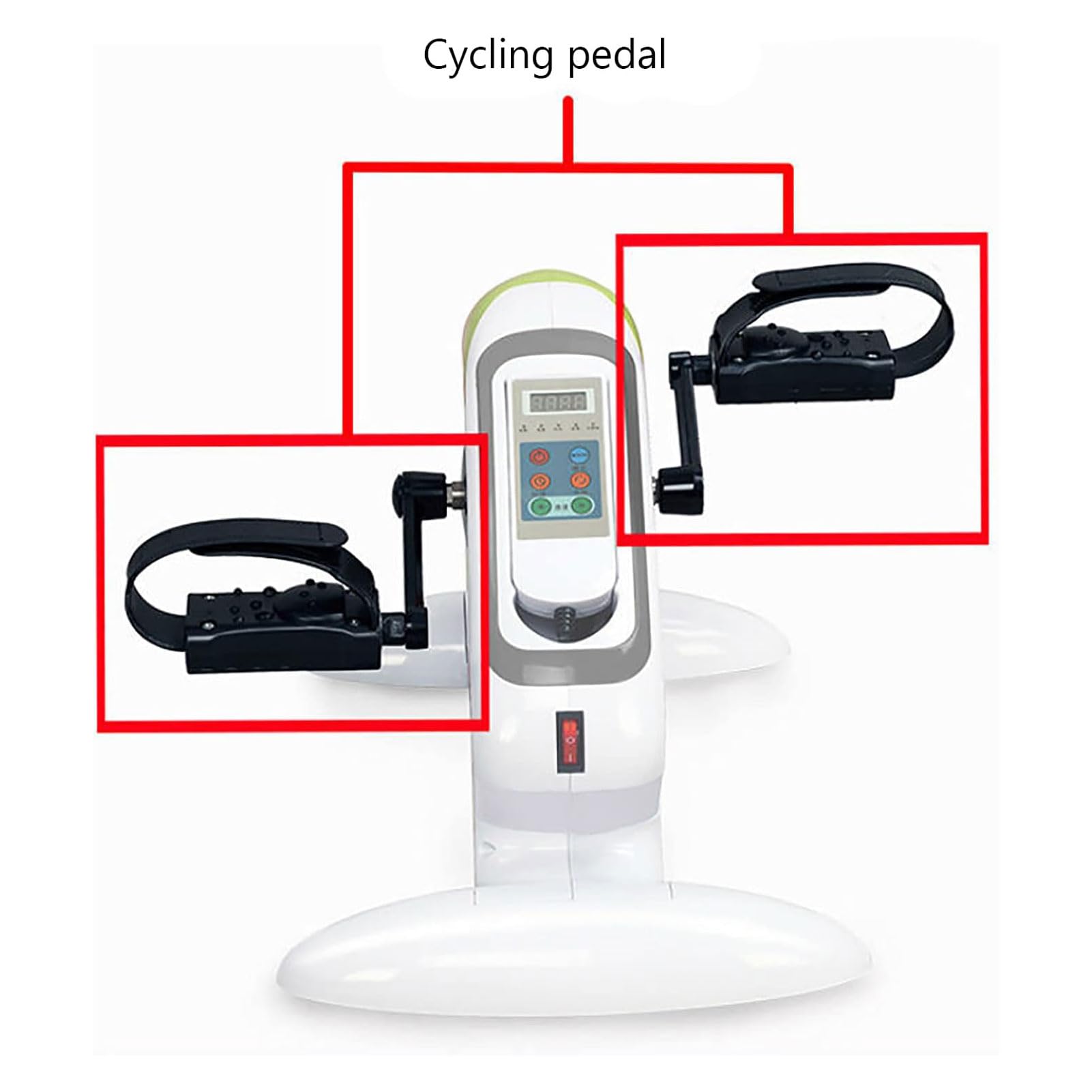 Mini Cyclette elettrica per Tapis roulant, Tapis roulant per Fitness Indoor Riabilitazione Verticale Bicicletta Ciclismo Passo-Passo pedaliera Fitness Mini Cyclette