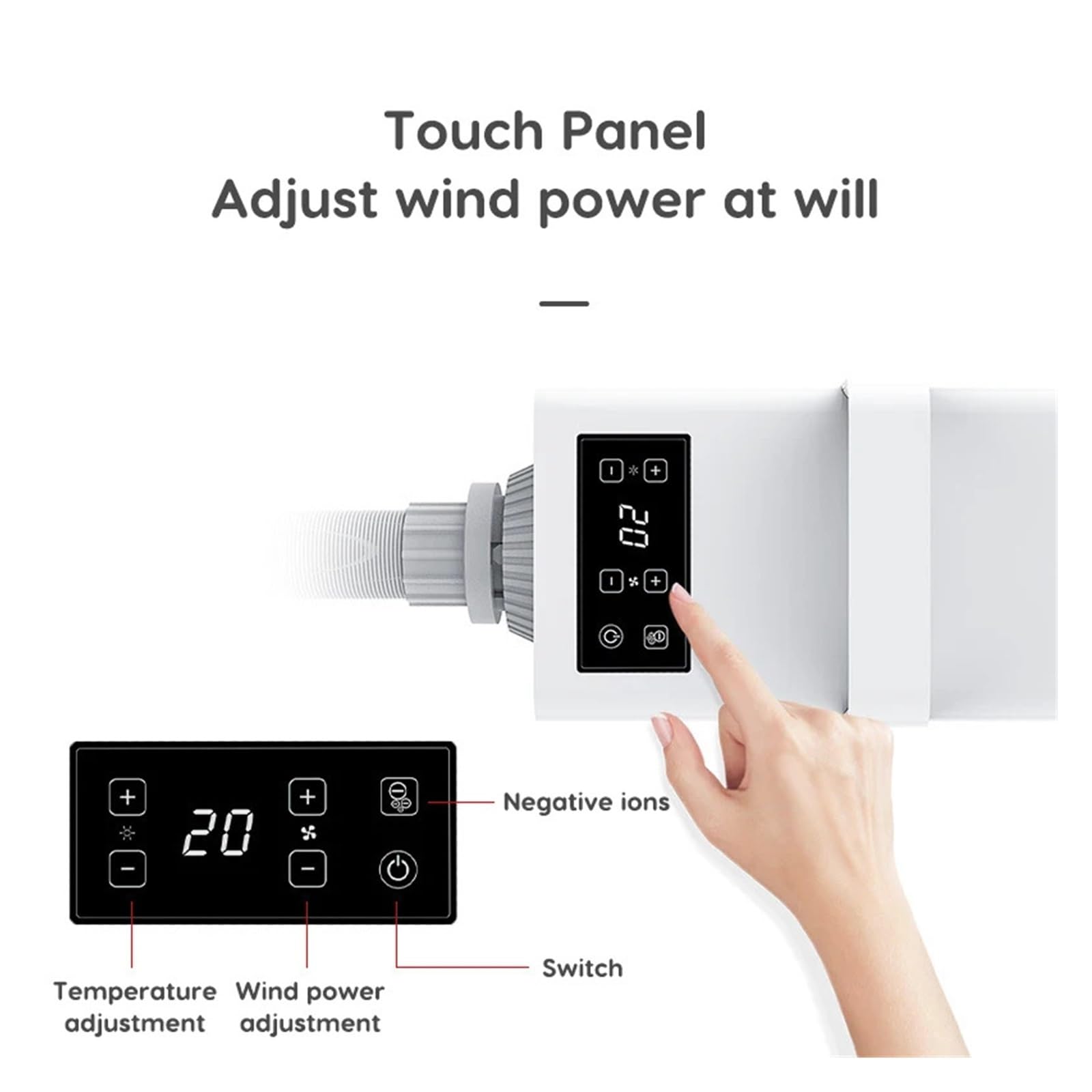 Suszarka Dla Psa Inteligentny Ekran Dotykowy LED Inteligentna Do Włosów Psów Regulacja Temperatury Dmuchawa Suszarki Kotów Pielęgnacji Zwierząt Szybkie Bezpieczne Suszenie(Smart LED Version)
