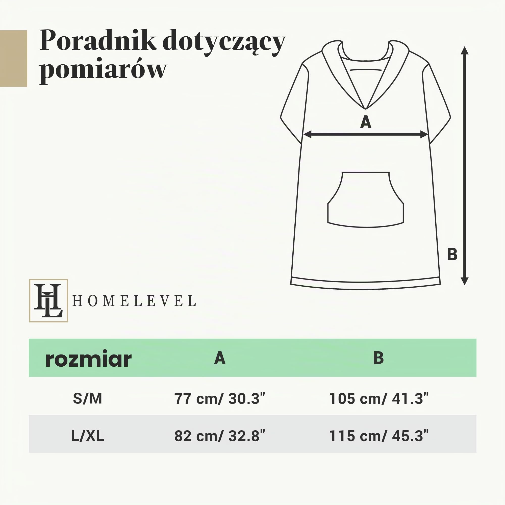 HOMELEVEL Ponczo kąpielowe dla kobiet i mężczyzn – ponczo surfingowe ze 100% bawełny – chusta dla dorosłych – szlafrok kąpielowy z kapturem uniseks