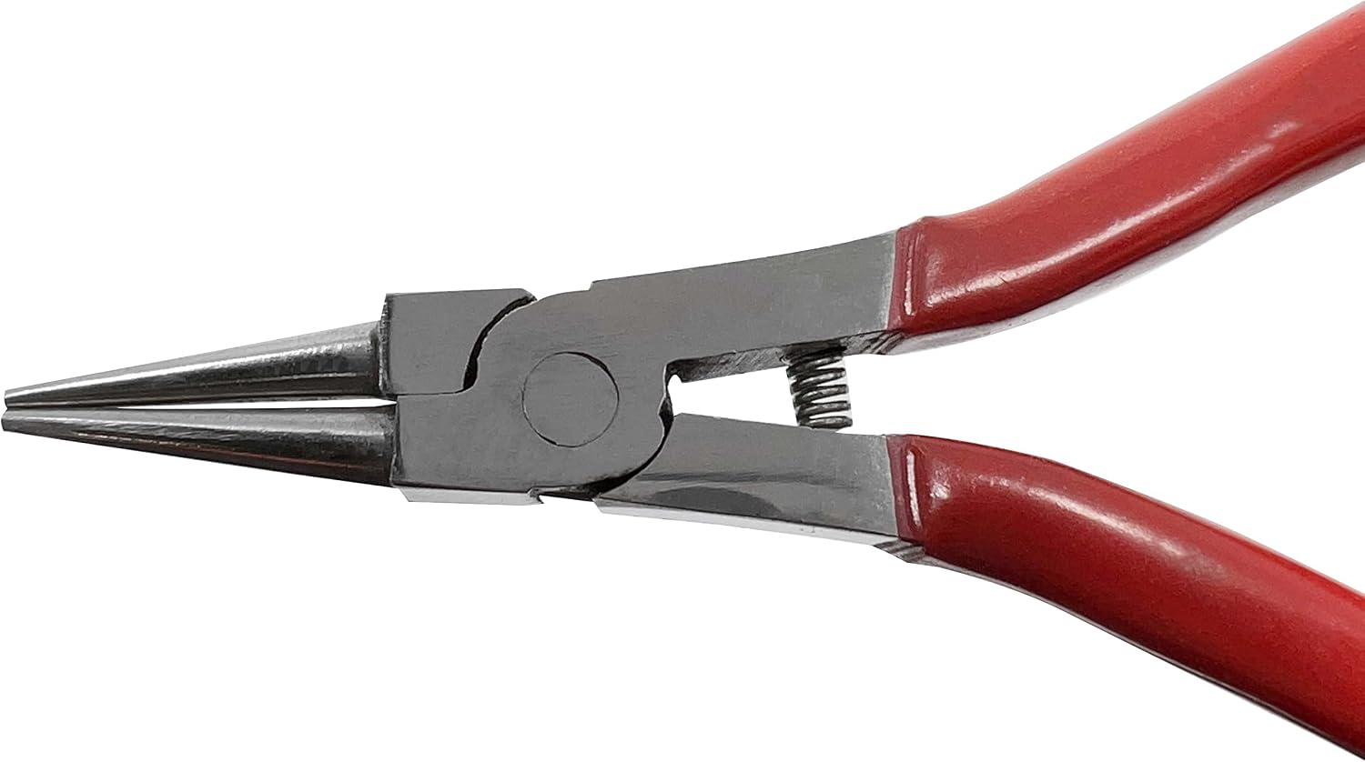 5" Round Nose Pliers with Spring Jewelry Making Beading Wiring Wire Metal Forming Repair Tool