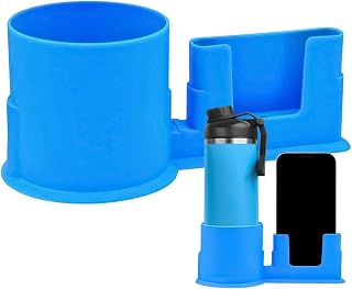 Soporte de Vaso para Paddle Surf | Giratorio Antideslizante Universal 2 en 1 - portavasos y portateléfono para Kayak,para Exterior, Paddle Board, Tablas de Surf, Barcos, Canoas, Balsas, Motos, Esquí