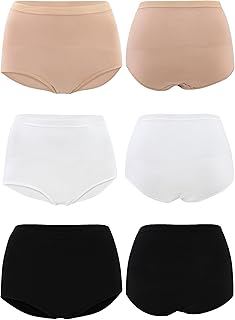 ملابس داخلية للنساء من شارمين، كلوتات ماكسي، شورتات طويلة (عبوة 3 قطع)، قطن وليكرا