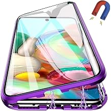 AlFan Samsung Galaxy S25 Double-sided Case Galaxy S25 Ultra / docomo SC-51F / SCG31 Aluminum Bumper Smartphone Case Back Translucent Camera Lens Protection Full Protection Cover with Lock Purple