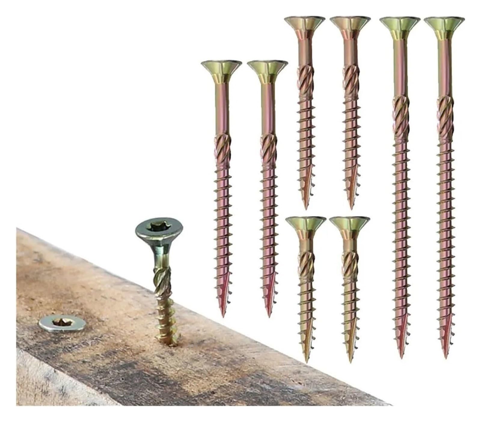 Vis à bois tête cylindrique cruciforme autotaraudeuse en acier