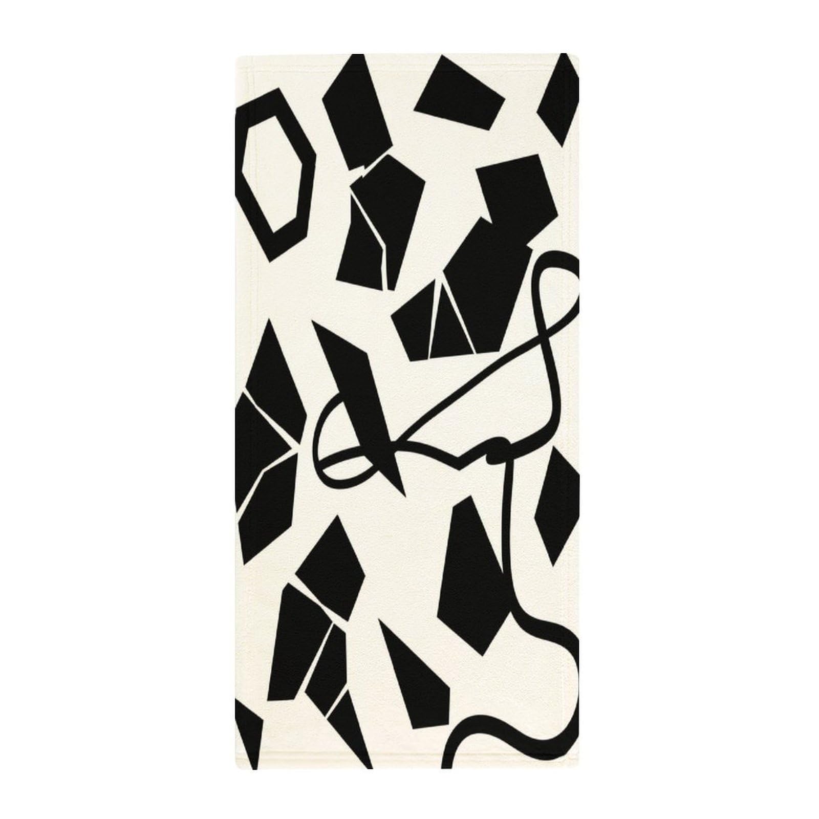 Fekiloot Style Geometry Towels For Bathroom, Bath Towels 13.8 X 28.7 Inch, Hand Towel Multipurpose Use As Bath Fitness, Bathroom, Shower, Sports, Yoga Towel