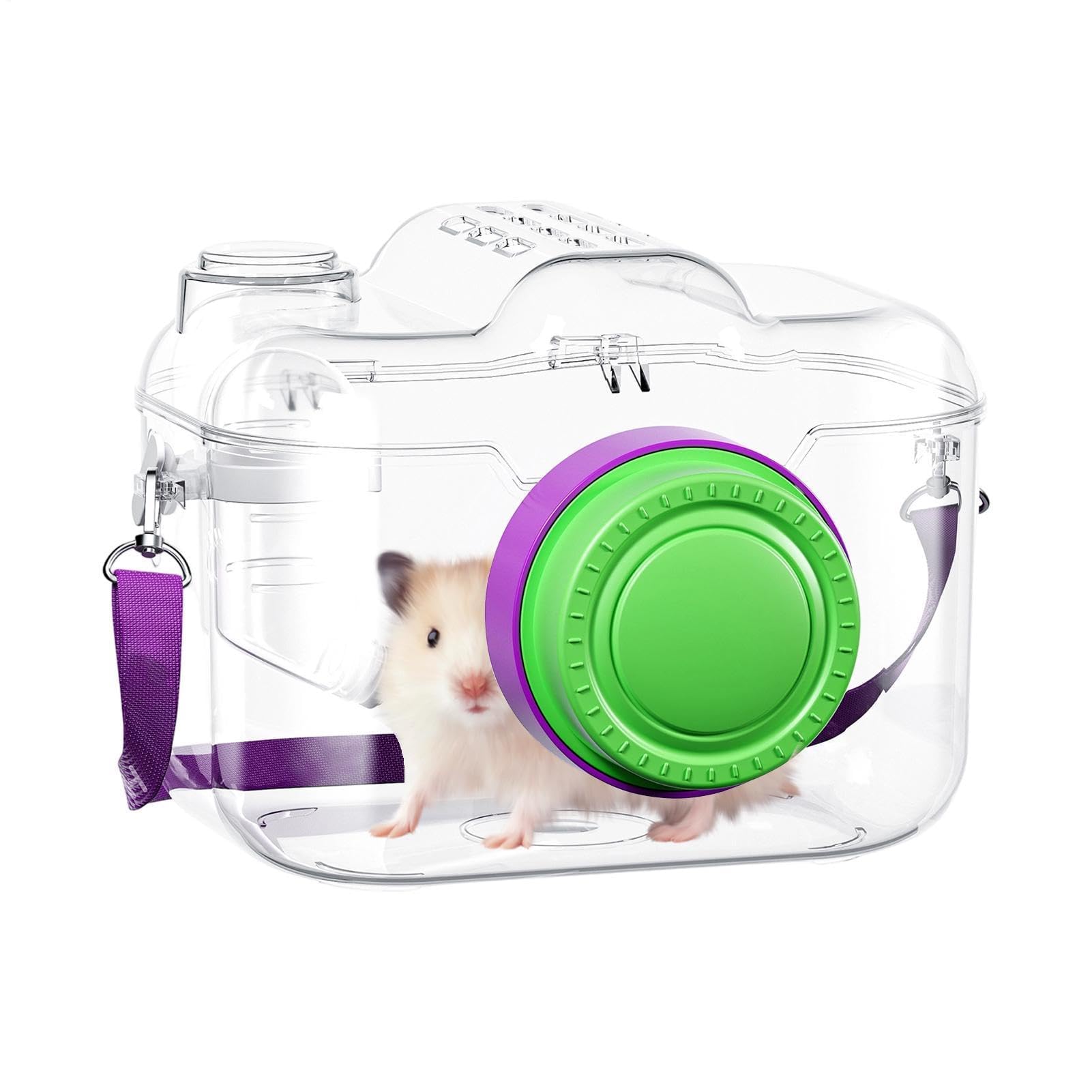 Hamster-Reisetasche, kameraförmige Chinchilla-Transporttasche | Für Tiereltern – Tierarztbesuche, Autofahrten, Camping & tägliche Spaziergänge