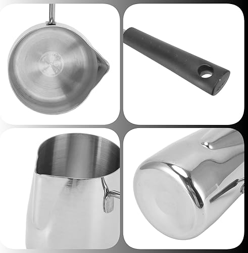 Miniatura 4 de Olla de café turco, 20.3 fl oz20 onzas, calentador de café de acero inoxidable, calentador de mantequilla, olla de té turco, jarra de café expreso,