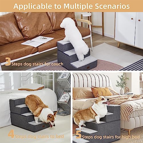 Pettycare USDSG04S Dog Stairs For Small Dogs - Foam Pet Steps thumb #3