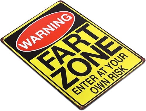 Miniatura 8 de Warning Fart Zone - Cartel de hojalata divertido, bar, bar, garaje, comedor, cafetería, decoración de pared para el hogar, decoración del hogar,