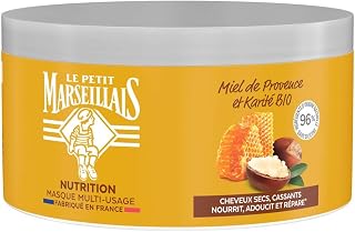 All-Purpose Mask Nutrition Honey de Provence & Shea Organic (250 ml Depth) - Mask for Dry and Brittle Hair - Hair Mask 96% Natural Origin