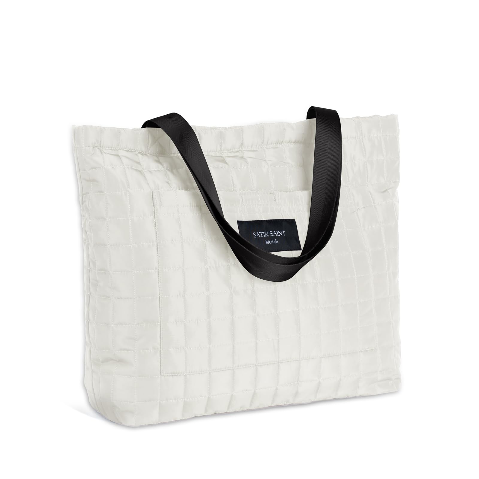 SATINSAINT Large Tote Travel Bag for Women, Lightweight Quilted Carry-All Shoppers Tote for Travel, Work, Gym and Casual Use