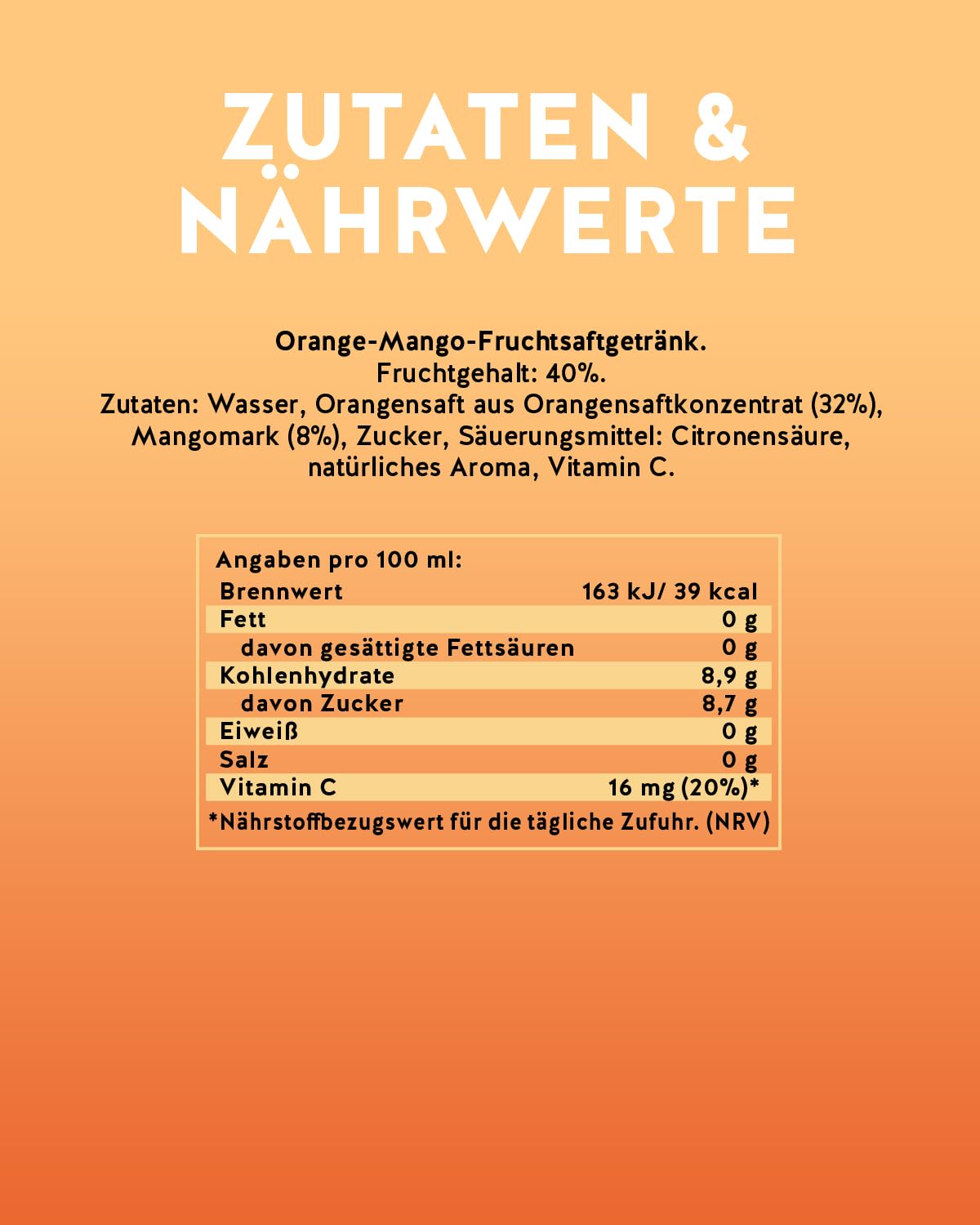 granini Trinkgenuss Orange-Mango (6 x 1l), 40% Frucht, Orange-Mango Fruchtsaftgetränk, vegan, natürlich, mit Pfand (Packung mit 3)