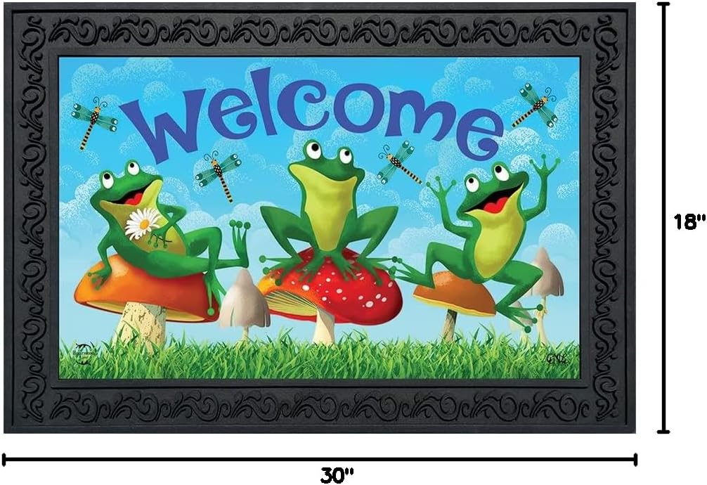 Briarwood Lane Happy Frogs Summer Doormat