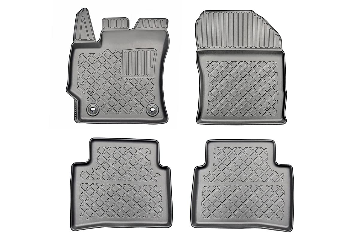 MTM Tappetini TPE per Toyota Corolla XII (E210) Touring Sports (anche Hybrid) 2019-2024 Bordi Rialzati, su Misura con Design a Vaschetta cod. 3P 10787
